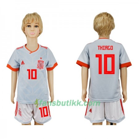 Fotball-VM 2018 Spania drakt Thiago 10 Barn Bortetrøye